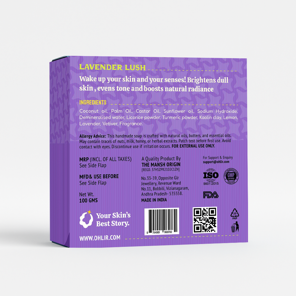 Lavender Lush - Brightening & Tone-Evening Handmade Soap