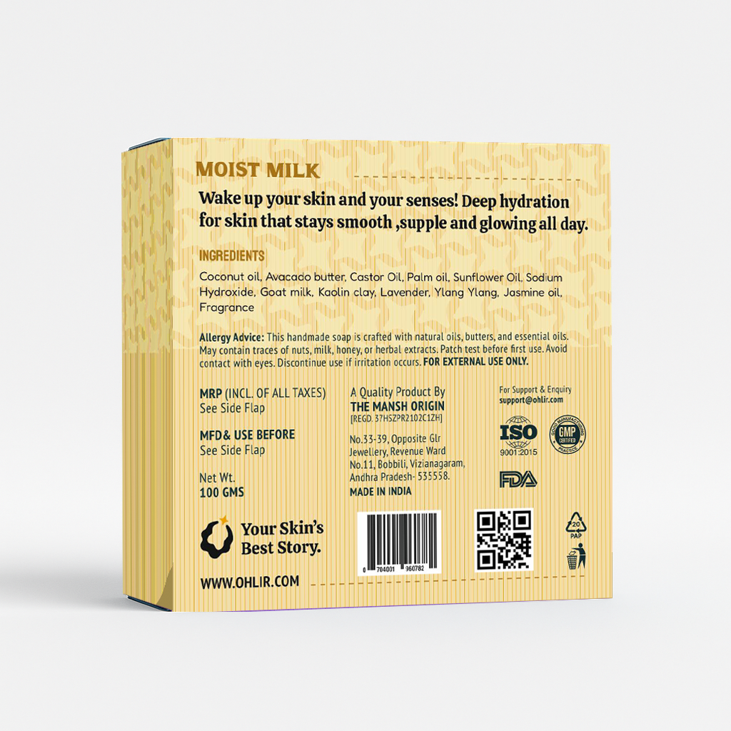 Moist Milk - Deep Moisturising & Nourishing Soap