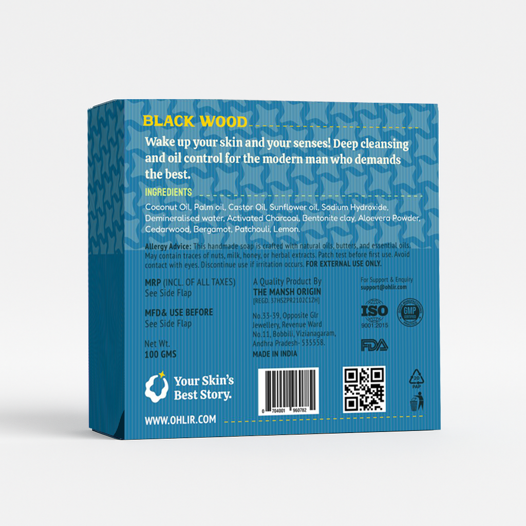 Black Wood - Deep Detox & Oil Control Soap