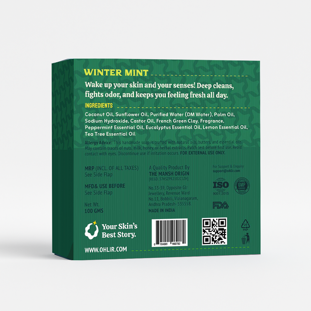 Winter Green - Odour Control & Deep Cleansing Soap